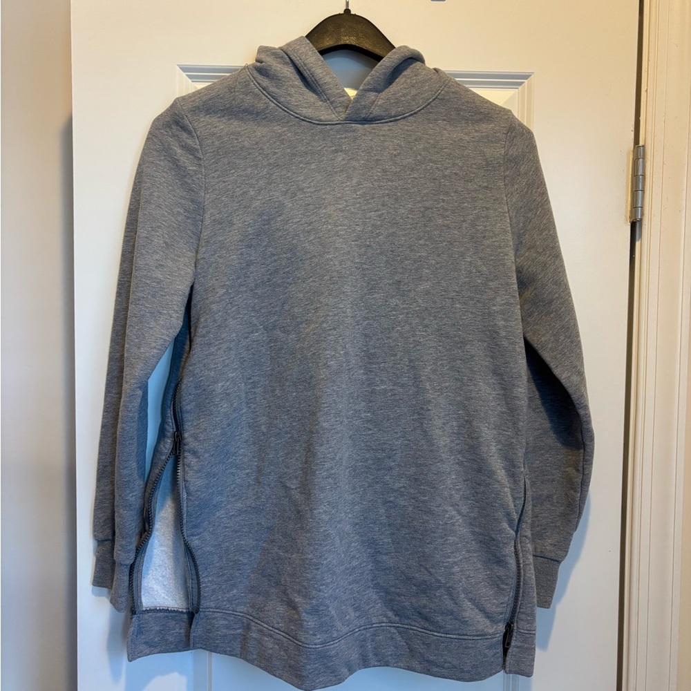 Gray Maternity/Nursing Sweatshirt